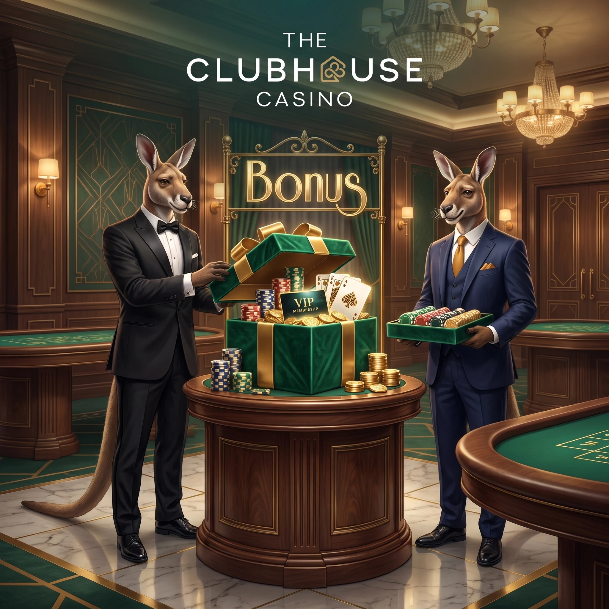 The Clubhouse Casino welcome bonus and player rewards